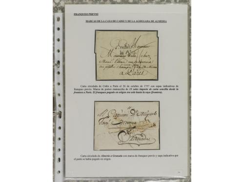 ESPAÑA: PREFILATELIA. ANDALUCÍA. Conjunto de 50 piezas (sobr