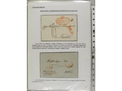 ESPAÑA: PREFILATELIA. ANDALUCÍA. Conjunto de 50 piezas (sobr