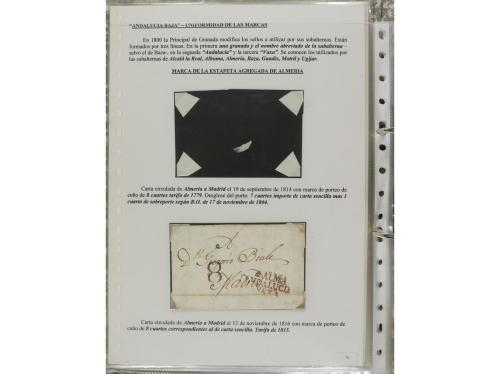 ESPAÑA: PREFILATELIA. ANDALUCÍA. Conjunto de 50 piezas (sobr