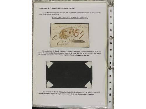 ESPAÑA: PREFILATELIA. ANDALUCÍA. Conjunto de 50 piezas (sobr