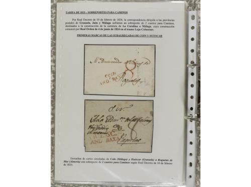 ESPAÑA: PREFILATELIA. ANDALUCÍA. Conjunto de 50 piezas (sobr