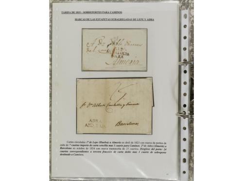 ESPAÑA: PREFILATELIA. ANDALUCÍA. Conjunto de 50 piezas (sobr