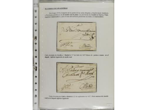 ESPAÑA: PREFILATELIA. ANDALUCÍA ORIENTAL. Colección montada 