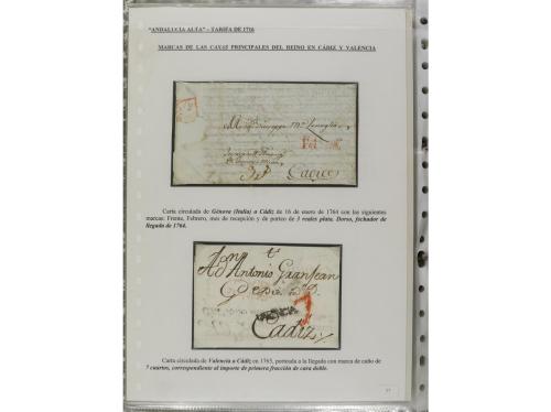 ESPAÑA: PREFILATELIA. ANDALUCÍA ORIENTAL. Colección montada 