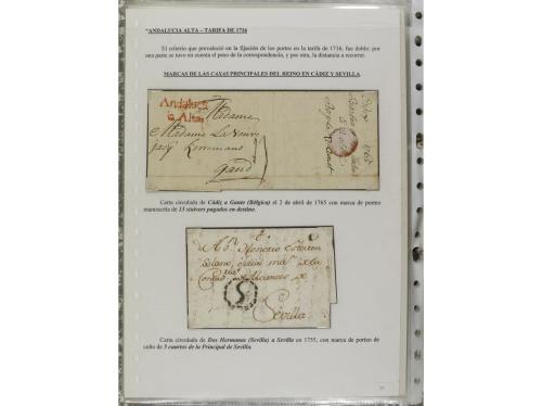 ESPAÑA: PREFILATELIA. ANDALUCÍA ORIENTAL. Colección montada 