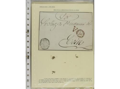 ESPAÑA: PREFILATELIA. ANDALUCÍA ORIENTAL. Colección montada 