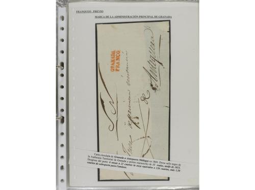 ESPAÑA: PREFILATELIA. ANDALUCÍA ORIENTAL. Colección montada 