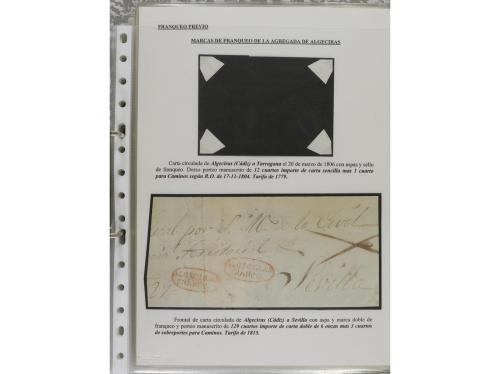 ESPAÑA: PREFILATELIA. ANDALUCÍA ORIENTAL. Colección montada 