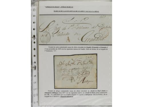 ESPAÑA: PREFILATELIA. ANDALUCÍA ORIENTAL. Colección montada 