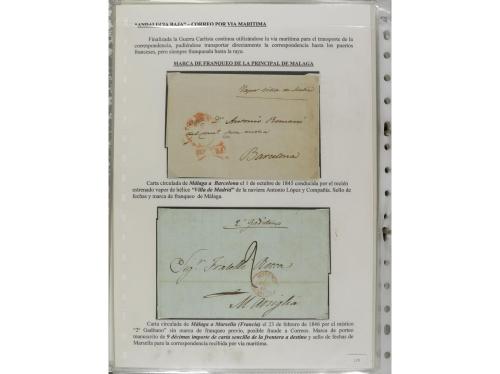 ESPAÑA: PREFILATELIA. ANDALUCÍA ORIENTAL. Colección montada 