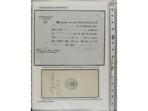 ESPAÑA: PREFILATELIA. ANDALUCÍA ORIENTAL. Colección montada 