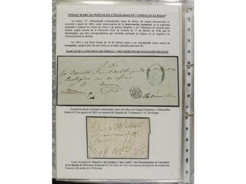 ESPAÑA: PREFILATELIA. ANDALUCÍA ORIENTAL. Colección montada 