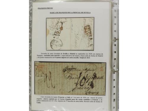 ESPAÑA: PREFILATELIA. ANDALUCÍA ORIENTAL. Colección montada 