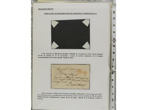 ESPAÑA: PREFILATELIA. ANDALUCÍA ORIENTAL. Colección montada 