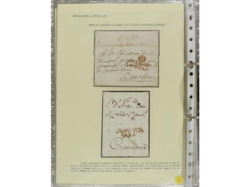 ESPAÑA: PREFILATELIA. ANDALUCÍA ORIENTAL. Colección montada 