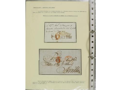 ESPAÑA: PREFILATELIA. ANDALUCÍA ORIENTAL. Colección montada 