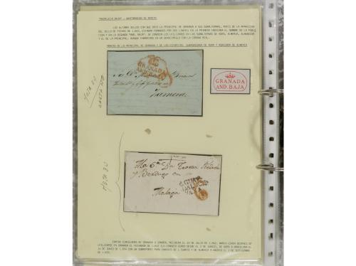 ESPAÑA: PREFILATELIA. ANDALUCÍA ORIENTAL. Colección montada 