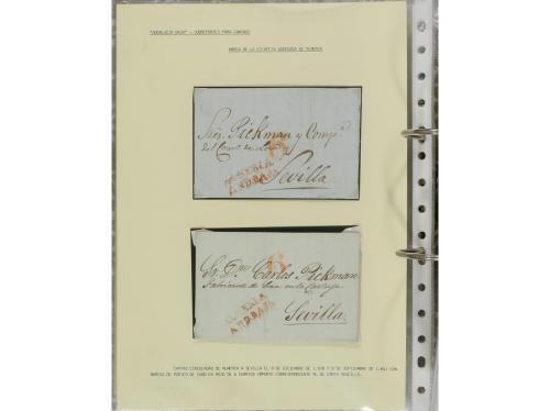 ESPAÑA: PREFILATELIA. ANDALUCÍA ORIENTAL. Colección montada 