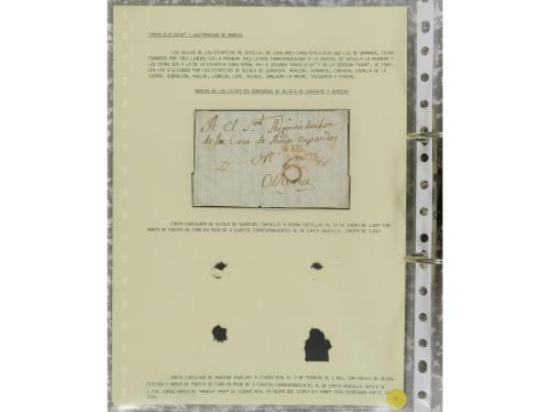 ESPAÑA: PREFILATELIA. ANDALUCÍA ORIENTAL. Colección montada 