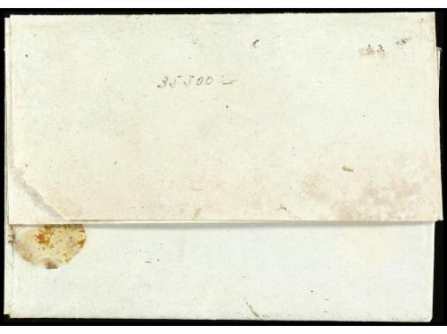 ✉ ESPAÑA: PREFILATELIA. 1836. ANTEQUERA. Sobrescrito a GRANA