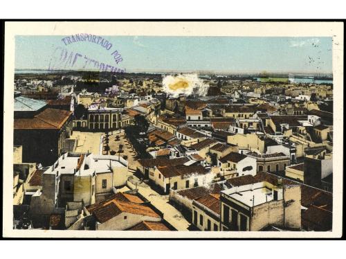 ✉ ESPAÑA. Ed. 665 + 673 (2). 1933. Tarjeta postal. SEVILLA a