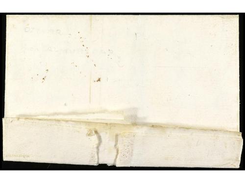 ✉ ESPAÑA: PREFILATELIA. 1825. ALMUÑECAR. Sobrescrito de OTIV
