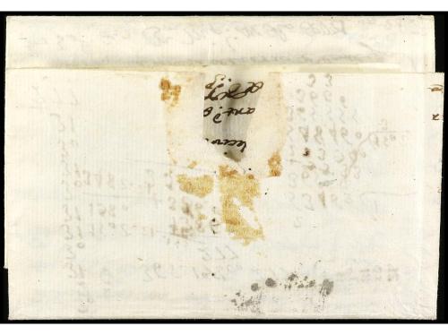 ✉ ESPAÑA: PREFILATELIA. 1744 ca. GRANADA. Sobrescrito sin fe