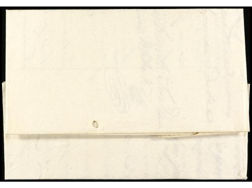 ✉ ESPAÑA: PREFILATELIA. 1758. MÁLAGA. Sobrescrito a MARSELLA