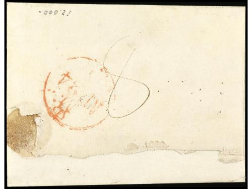 ✉ ESPAÑA: PREFILATELIA. 1831 ca. Envuelta con fecha ilegible