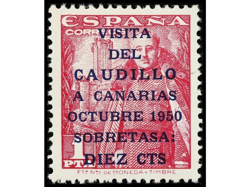 * ESPAÑA. Ed. 1083 A/B. CANARIAS CORREO I TIRADA. 2 valores.