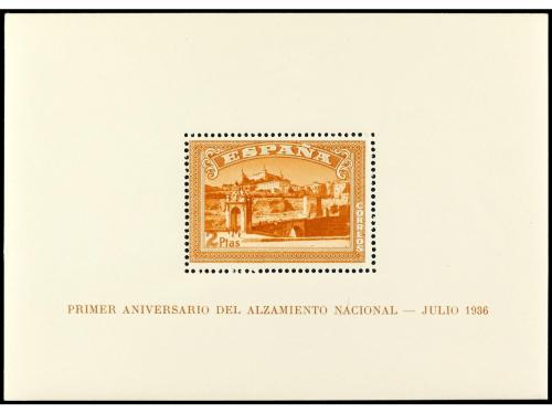 ** ESPAÑA. Ed. 836/7 y 838/9. HB. dentada y SIN DENTAR. Hoja