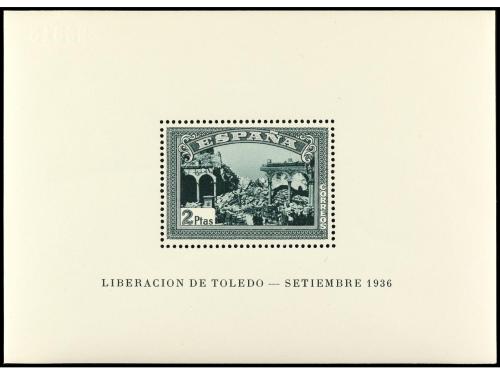 ** ESPAÑA. Ed. 836/7 y 838/9. HB. dentada y SIN DENTAR. Hoja