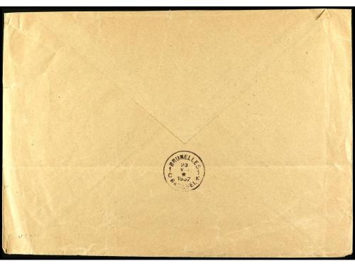 ✉ ESPAÑA. Ed. 836/37. 1937. BURGOS a BRUSELAS. HB en dos car