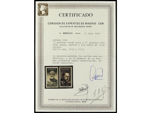 ** ESPAÑA. Ed. 1124/5. LEGAZPI y SOROLLA, 2 valores. LUJO. C