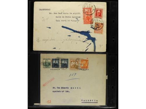 ✉ LOTES y COLECCIONES. ESPAÑA. Conjunto de 25 cartas de Repú