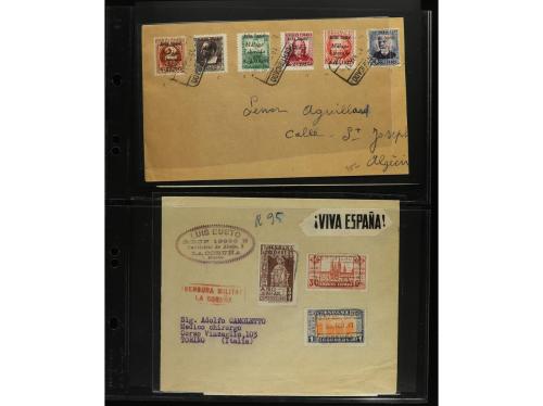 ✉ LOTES y COLECCIONES. ESPAÑA. Conjunto de 25 cartas de Repú