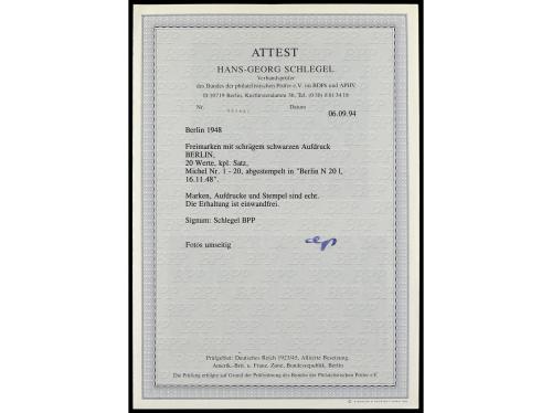 LOTES y COLECCIONES. BERLÍN. Colección de 1948 a 1990 aparen