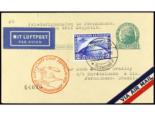 º ✉ Yv. Av. 38/9. SERIE COMPLETA, 2 valores. 2 m. en tarjeta