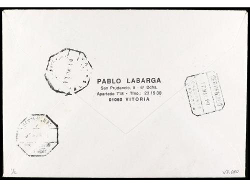 ✉ ESPAÑA: PRUEBAS OFICIALES FNMT. Ed. P.O. 9. 1990. Certific