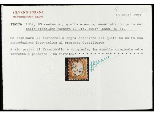 º ITALIA. Yv. 2/5, Sa. 1/4. SERIE COMPLETA, 4 valores. Muy b