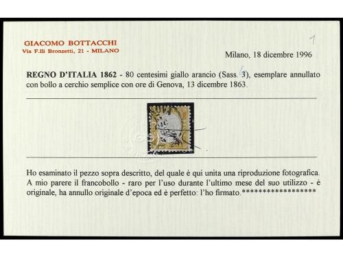 º ITALIA. Yv. 2/5, Sa. 1/4. SERIE COMPLETA, 4 valores. Muy b