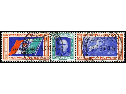 º ITALIA. Yv. Av. 48/9, Sa. P.A. 51/2. SERIE COMPLETA, 2 val