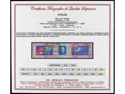 º ITALIA. Yv. Av. 48/9, Sa. P.A. 51/2. SERIE COMPLETA, 2 val