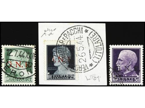 º ITALIA: REPUBLICA SOCIAL ITALIANA. Yv. 1/20, Sa. 470/89. S