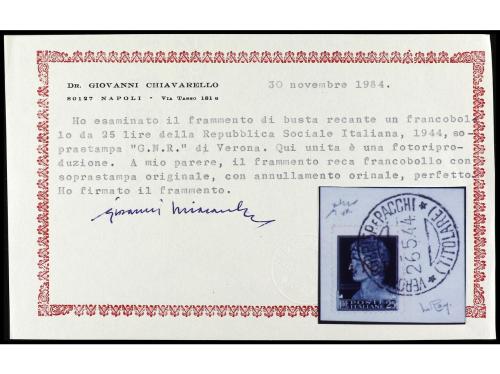 º ITALIA: REPUBLICA SOCIAL ITALIANA. Yv. 1/20, Sa. 470/89. S