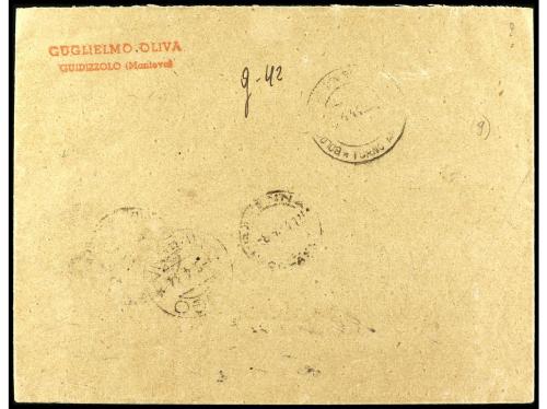 ✉ ITALIA: REPUBLICA SOCIAL ITALIANA. Sa. 25/36. 1944. Certif