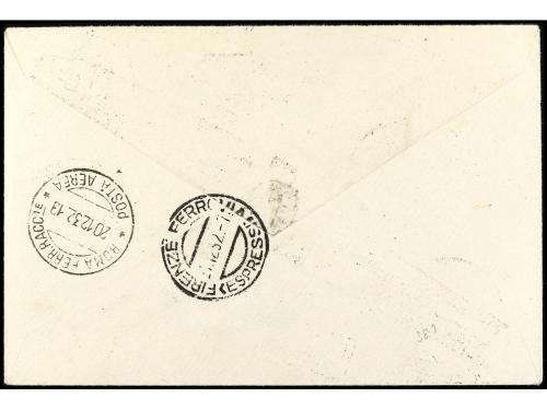 ✉ COLONIAS ITALIANAS. Sa. A4/A7. 1932. TRIPOLI a FIRENZE. SE