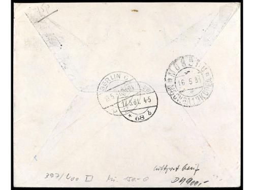 ✉ RUSIA. Mi. 397/400CX. 1931. MOSCÚ a BERLÍN. SERIE COMPLETA