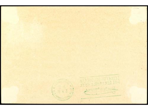 ✉ Mi. 498. 1933. BERLÍN, 4 mk. castaño circulada por GRAF ZE