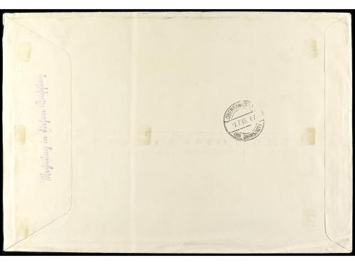 ✉ Mi. BK3. 1937. KONIGSBERG a DARMSTADT. HB en carta circula